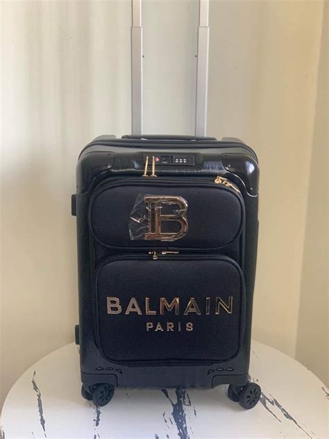 balmain luggage bag.